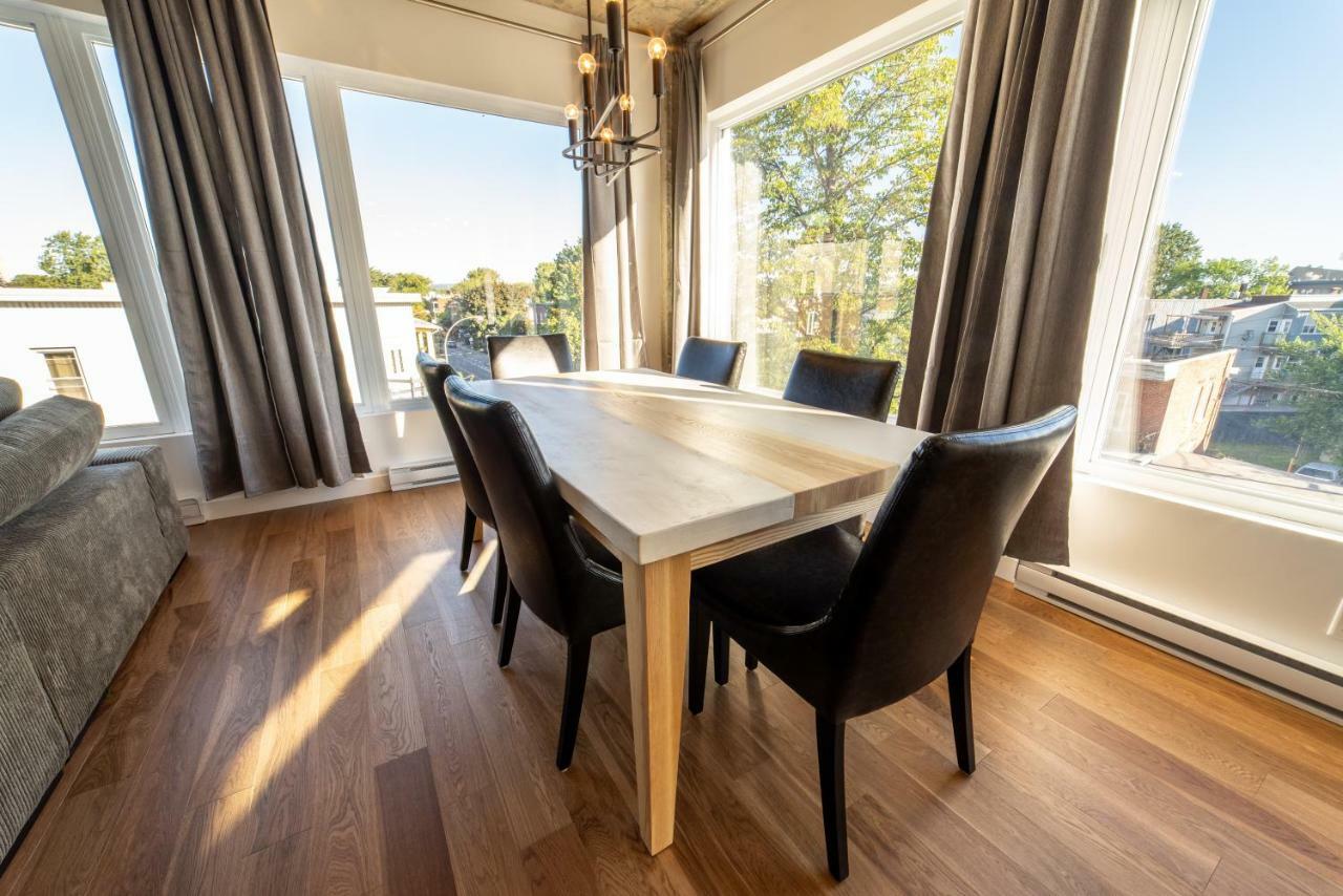 Aux Havres Urbains - Le Penthouse De La 3Ieme Avenue Apartment ควิเบกซิตี้ ภายนอก รูปภาพ