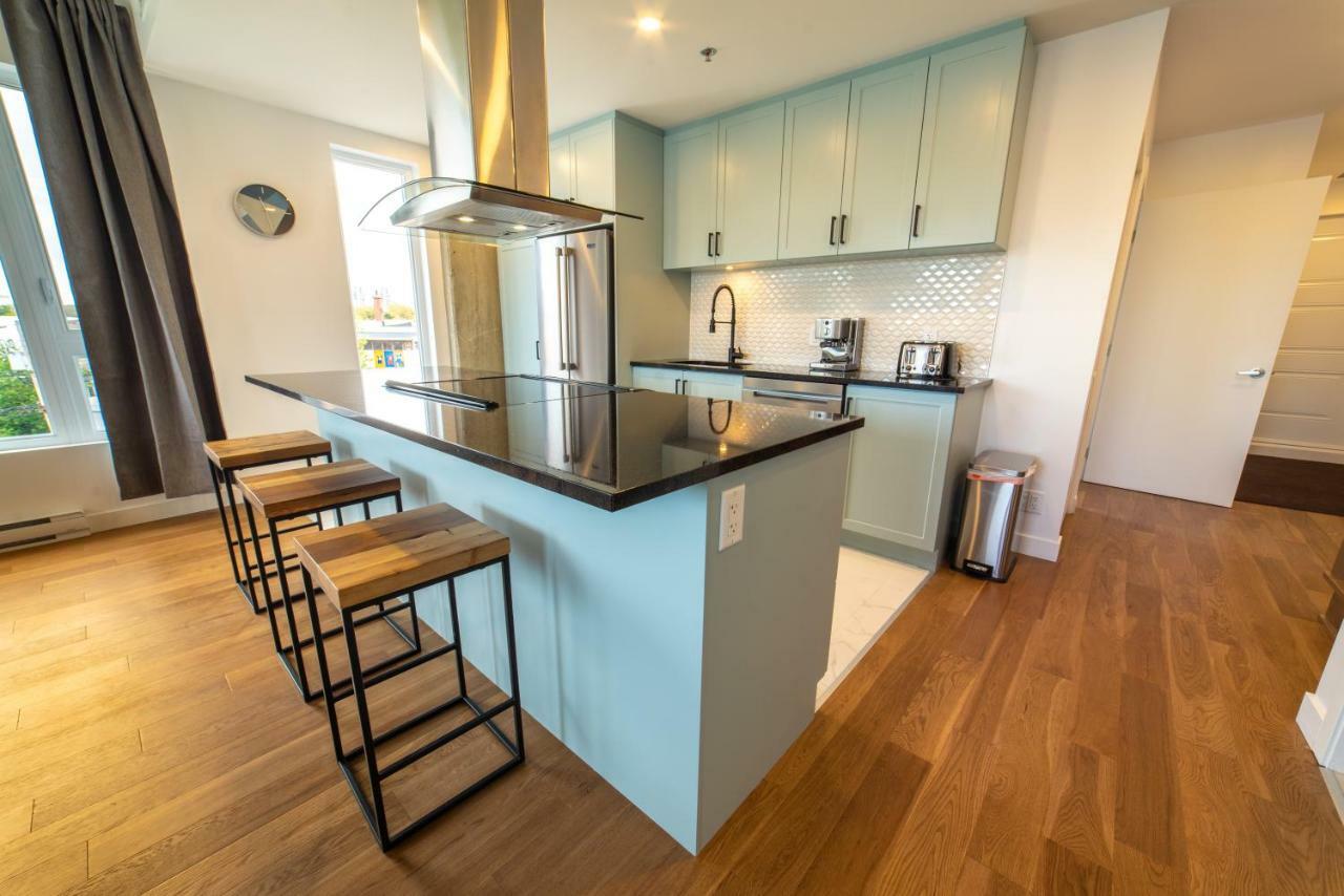 Aux Havres Urbains - Le Penthouse De La 3Ieme Avenue Apartment ควิเบกซิตี้ ภายนอก รูปภาพ