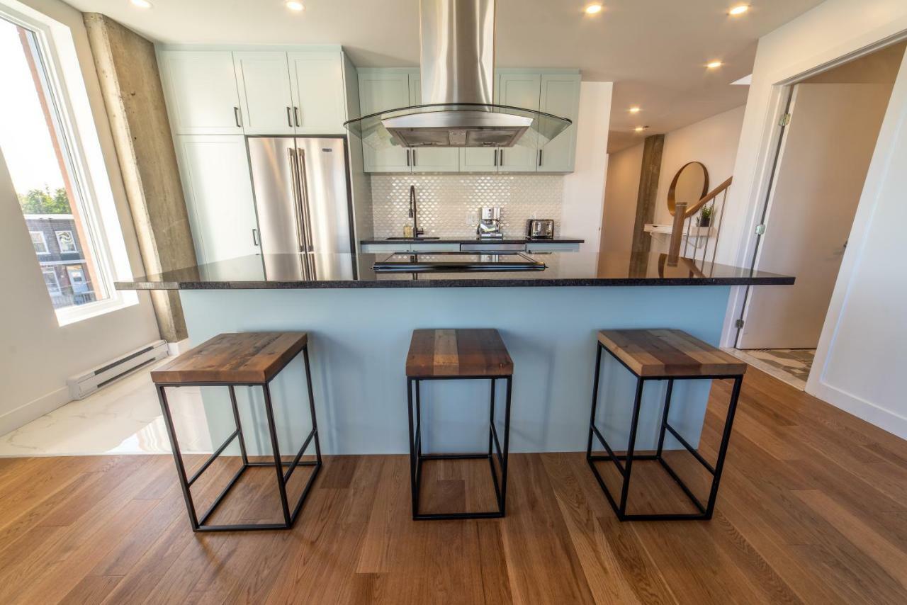 Aux Havres Urbains - Le Penthouse De La 3Ieme Avenue Apartment ควิเบกซิตี้ ภายนอก รูปภาพ