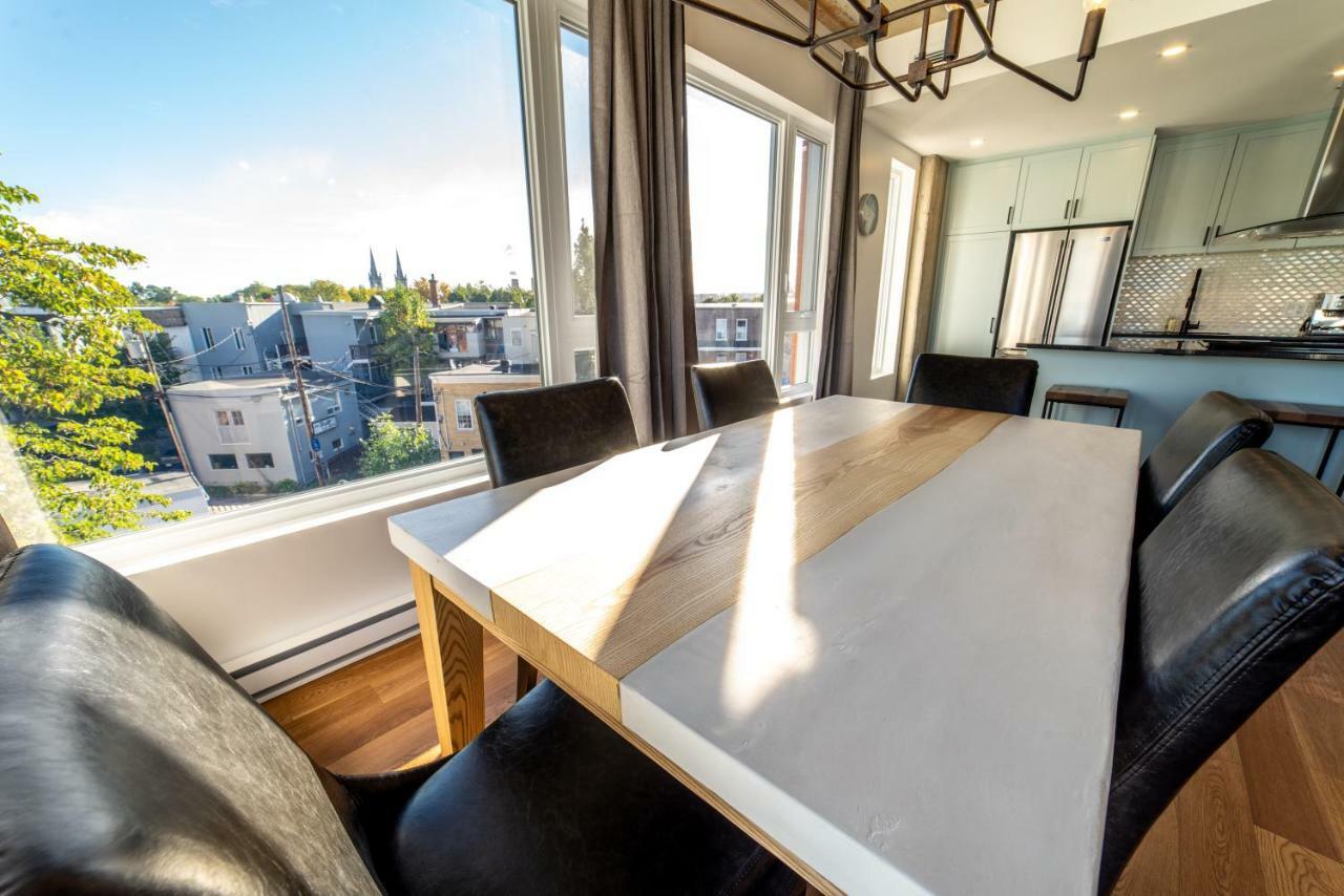 Aux Havres Urbains - Le Penthouse De La 3Ieme Avenue Apartment ควิเบกซิตี้ ภายนอก รูปภาพ