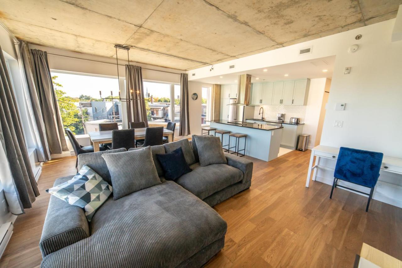 Aux Havres Urbains - Le Penthouse De La 3Ieme Avenue Apartment ควิเบกซิตี้ ภายนอก รูปภาพ